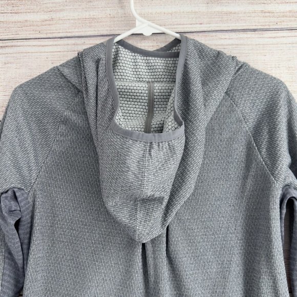 REI Screeline Pullover Hoodie Sweatshirt Women's Size XS Gray Scuba Hood - Picture 3 of 12